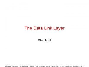 Data link layer design issues in computer networks