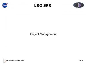 Srr project management