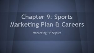 Sports marketing principles