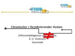 Chronischer Rezidivierender Husten Differentialdiagnosen und Therapie K O