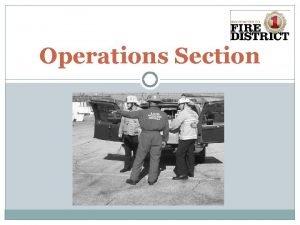 Operations Section Organization Incident Commander Public Information Liaison
