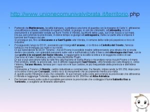 http www unionecomunivalvibrata itterritorio php Partendo da Martinsicuro