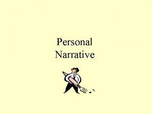 Personal Narrative What is a personal narrative Websters