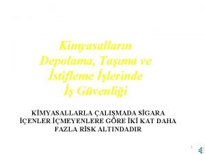 Kimyasal depolama talimatı
