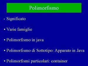 Polimorfismo java