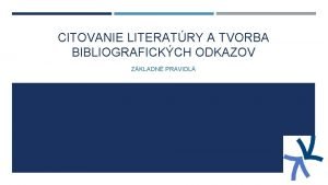 Tvorba bibliografického odkazu online