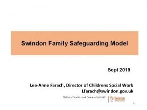 Family safeguarding model