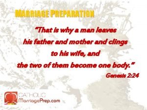 Catholic marriage prep answer key