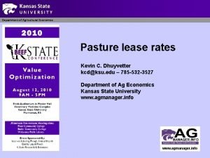 Pasture rent per acre kansas