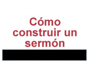 Sermon biografico Sermon biografico