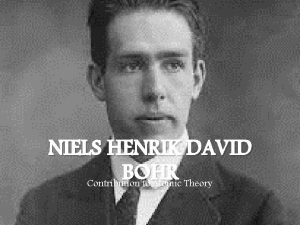 Niels bohr experiment atomic theory