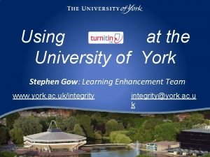 York university turnitin
