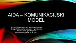 Komunikacijski model