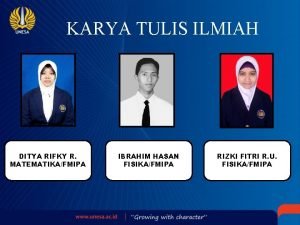 KARYA TULIS ILMIAH DITYA RIFKY R MATEMATIKAFMIPA IBRAHIM