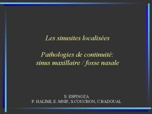 Pyocèle maxillaire