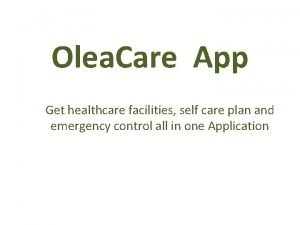 Olea care