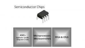 Semiconductor Chips ASICs Application Specific Integrated Circuits Microprocessors