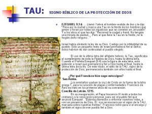 Signo franciscano Signo franciscano