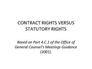 Statutory rights example