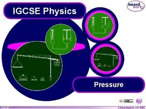Pressure igcse physics