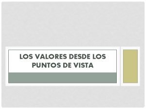 Estudio de los valores desde el punto de vista psicológico