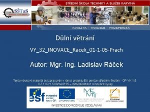 Dln vtrn VY32INOVACERacek01 1 05 Prach Autor Mgr