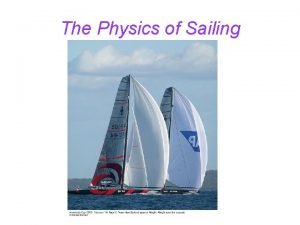 The Physics of Sailing Outline Hulls Keels Sails