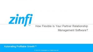 Partnership relationship management software