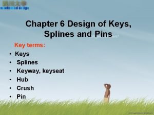 Fitting keys and splines