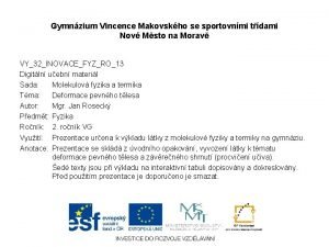 Gymnzium Vincence Makovskho se sportovnmi tdami Nov Msto