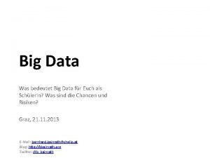 Was bedeutet big data