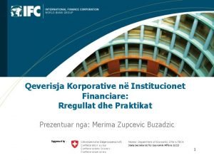 Qeverisja Korporative n Institucionet Financiare Rregullat dhe Praktikat