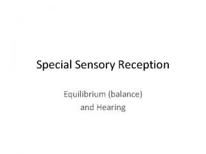 Equilibrium reception