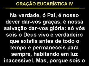 Oração eucarística 4