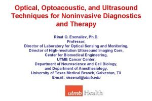 Optical Optoacoustic and Ultrasound Techniques for Noninvasive Diagnostics