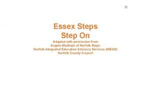Essex steps