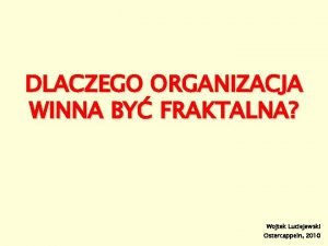 Organizacja fraktalna