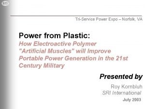 TriService Power Expo Norfolk VA Power from Plastic