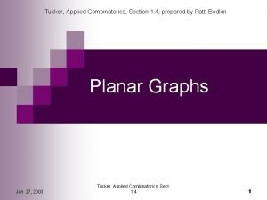 Tucker applied combinatorics