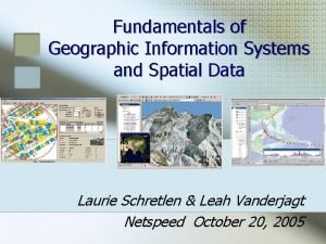 Fundamentals of Geographic Information Systems and Spatial Data