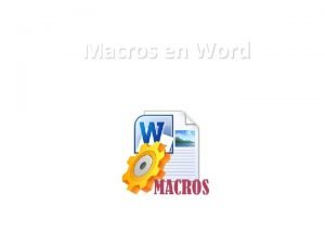 Macros en word