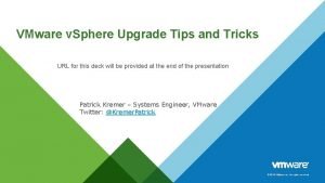 Vmware tips and tricks