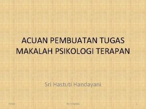 Tugas makalah psikologi