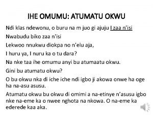 Udi atumatu okwu