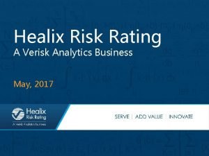 Verisk risk rating