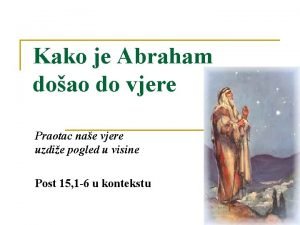 Abraham praotac vjere
