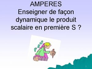 AMPERES Enseigner de faon dynamique le produit scalaire