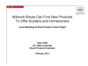 Millwork Shops Can Find New Products To Offer