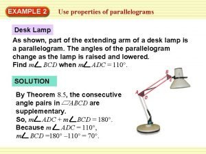 Parallelogram lamp