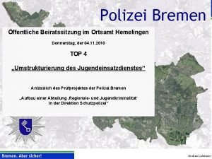 Polizei Bremen 1 ffentliche Beiratssitzung im Ortsamt Hemelingen
